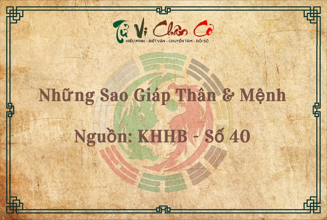Những Sao Giáp Thân & Mệnh