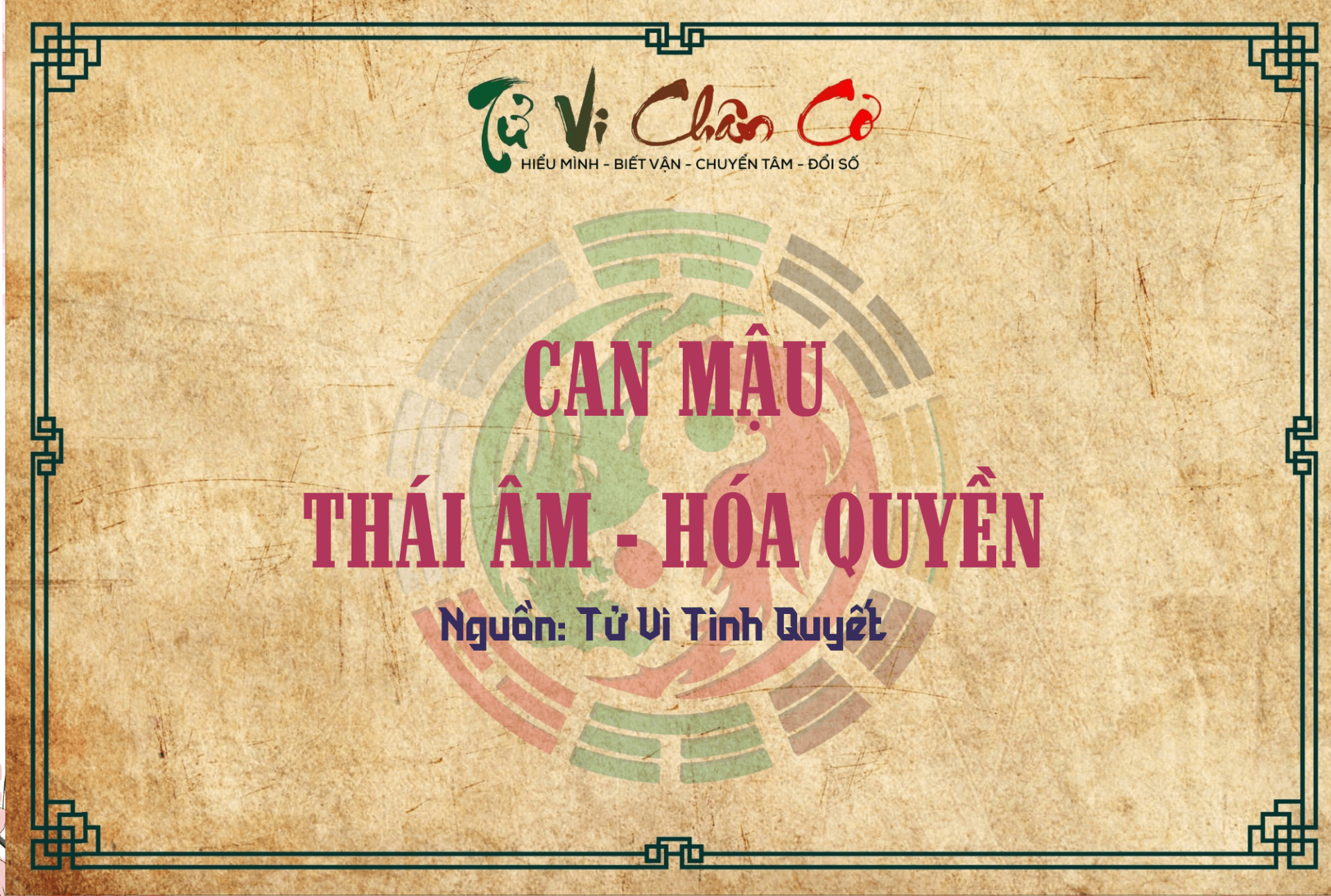 Can Mậu - Thái Âm Hóa Quyền