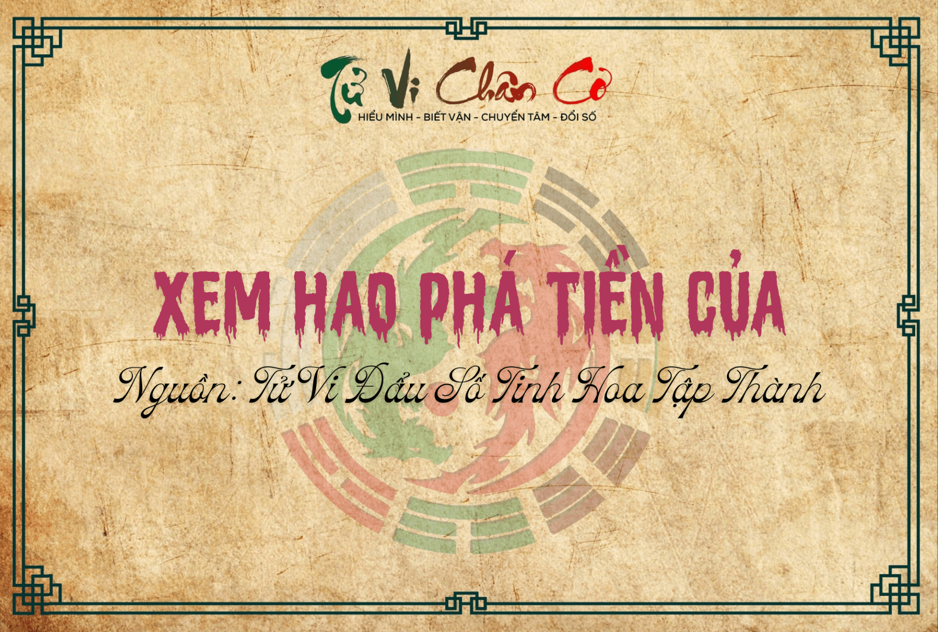 Xem Hao Phá Tiền Của?