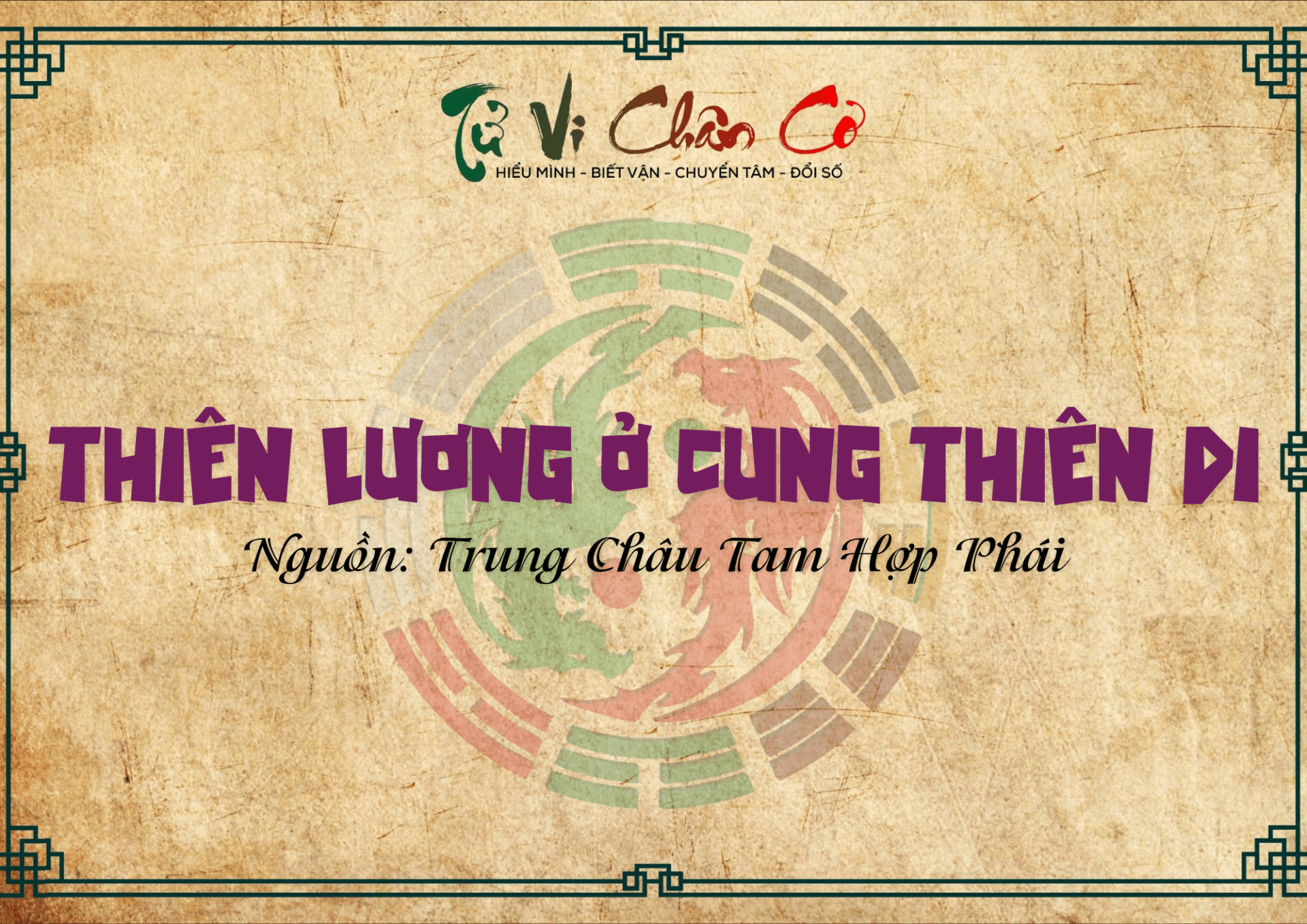 Thiên Lương Ở Cung Thiên Di
