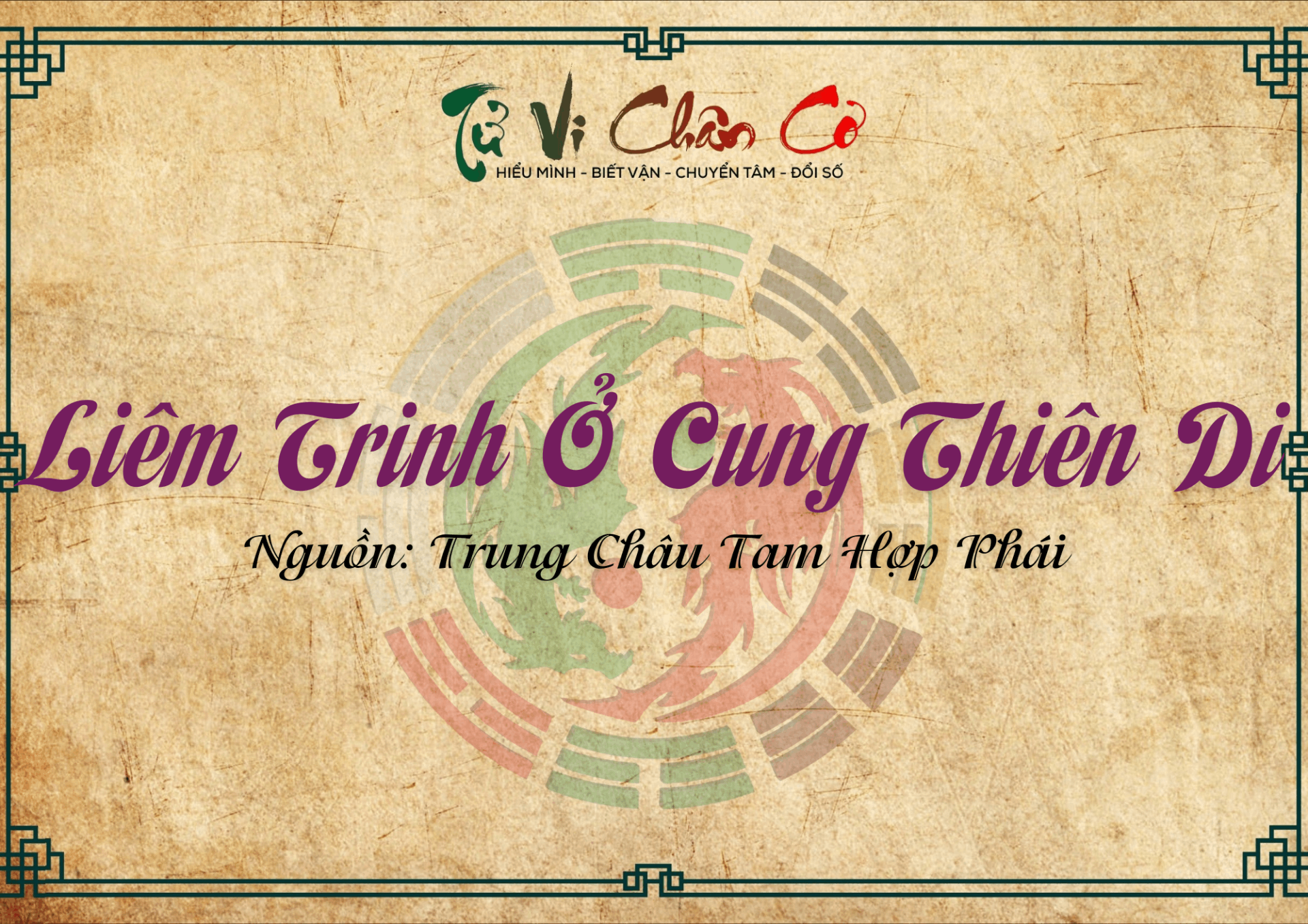 Liêm Trinh Ở Cung Thiên Di