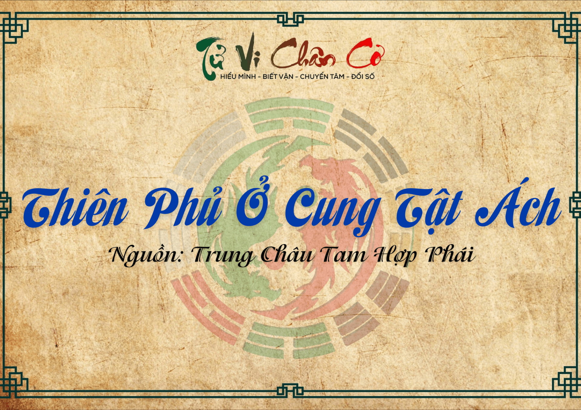 Thiên Phủ Ở Cung Tật Ách