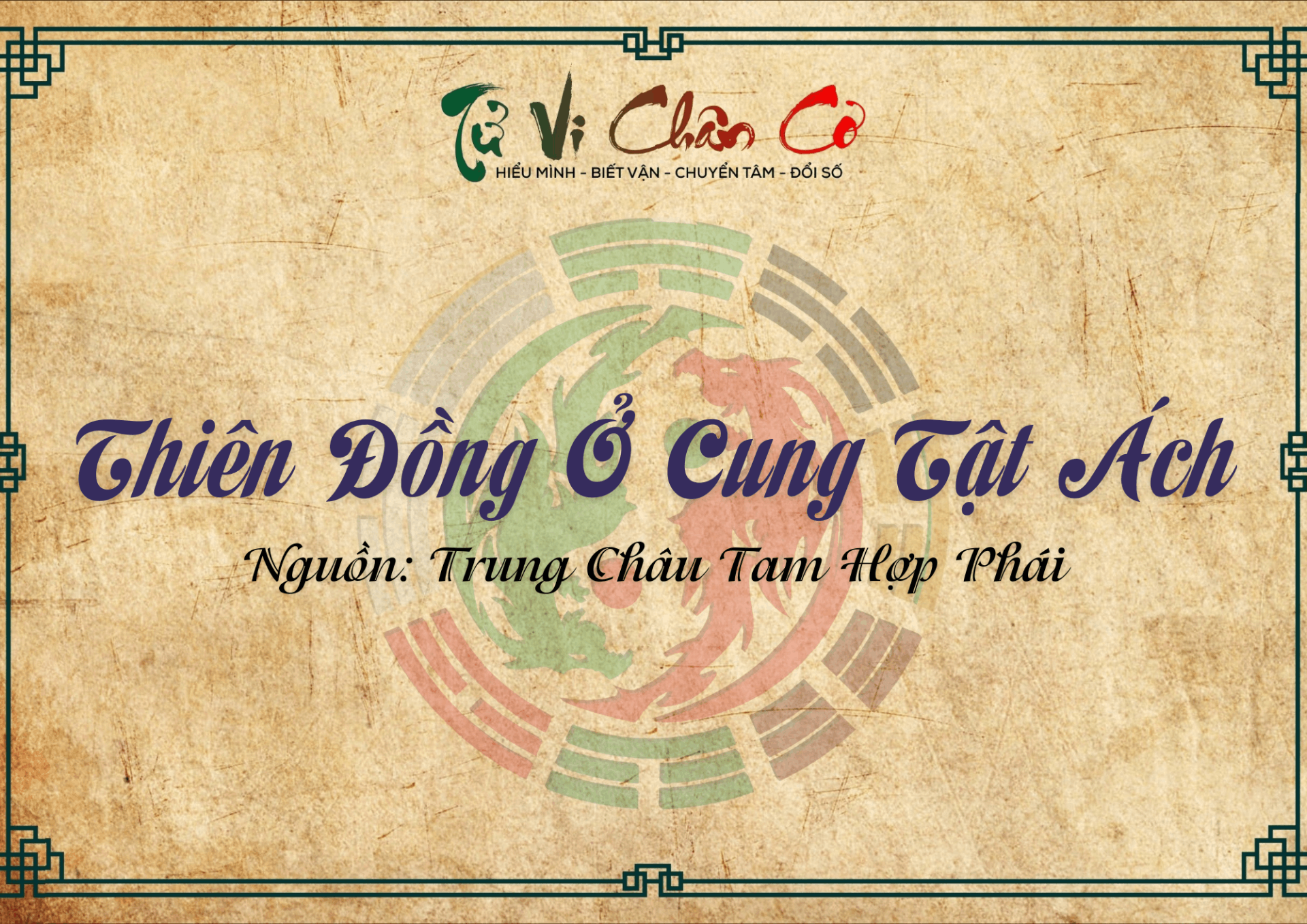 Thiên Đồng Ở Cung Tật Ách