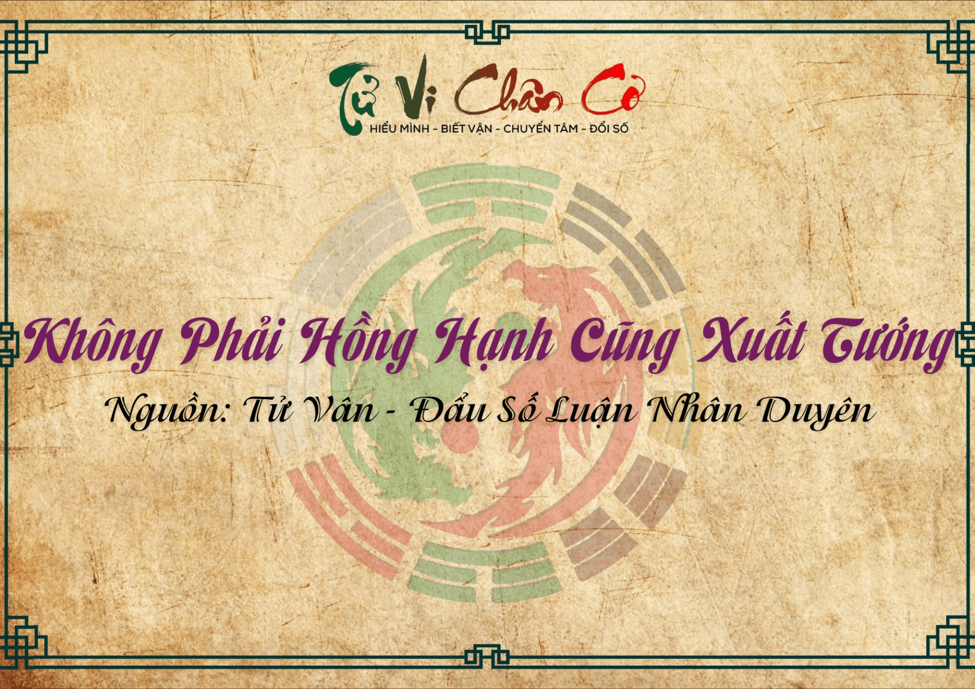 Không Phải Hồng Hạnh Cũng Xuất Tướng