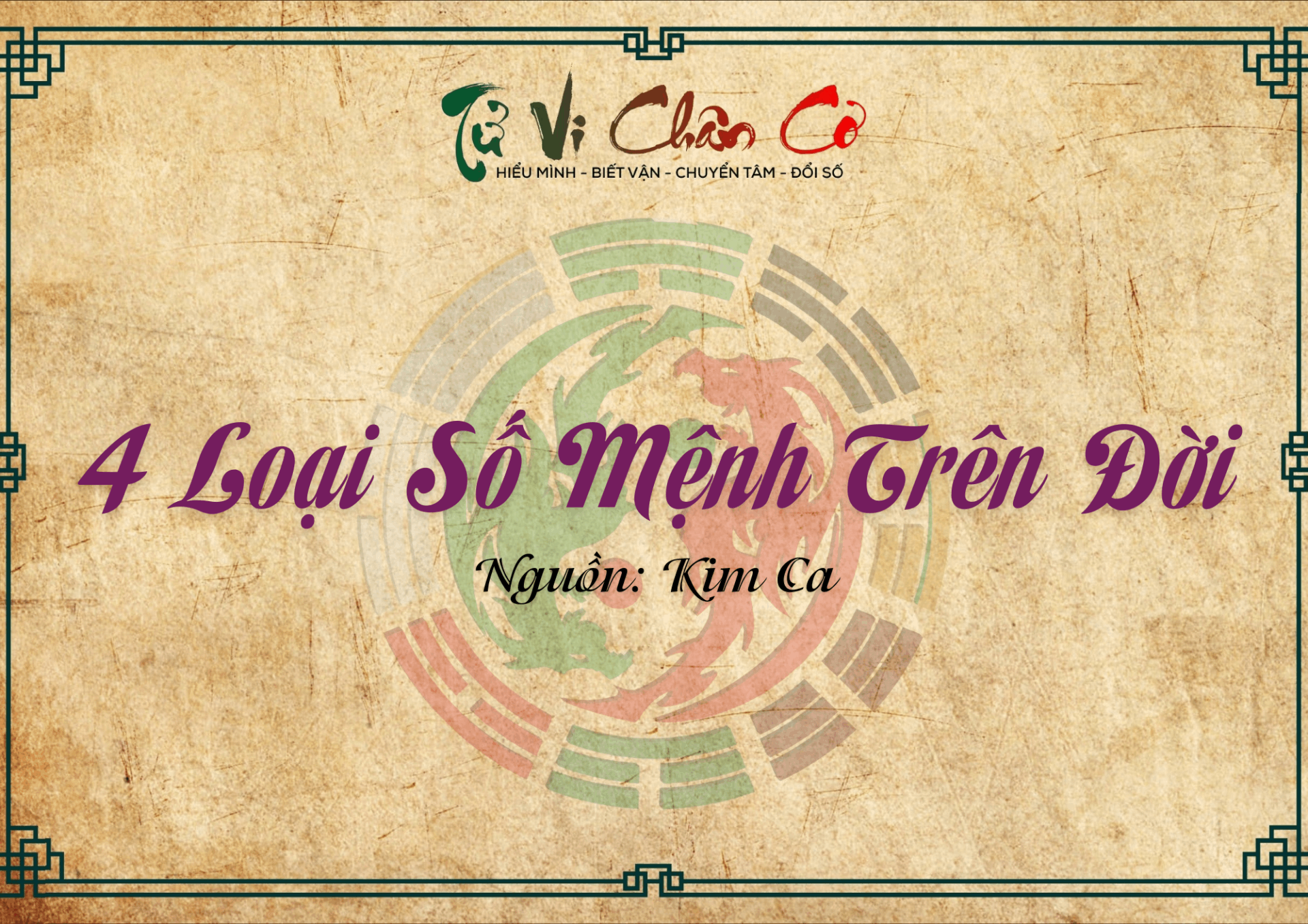 4 Loại Số Mệnh Trên Đời